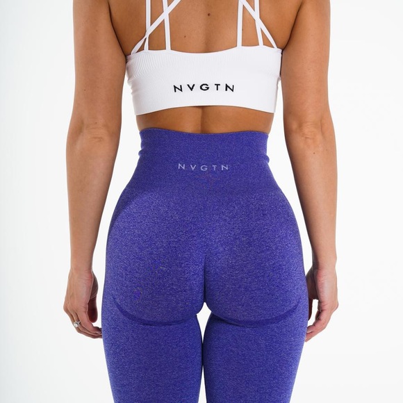 NVGTN Pants - NVGTN electric blue seamless contour leggings